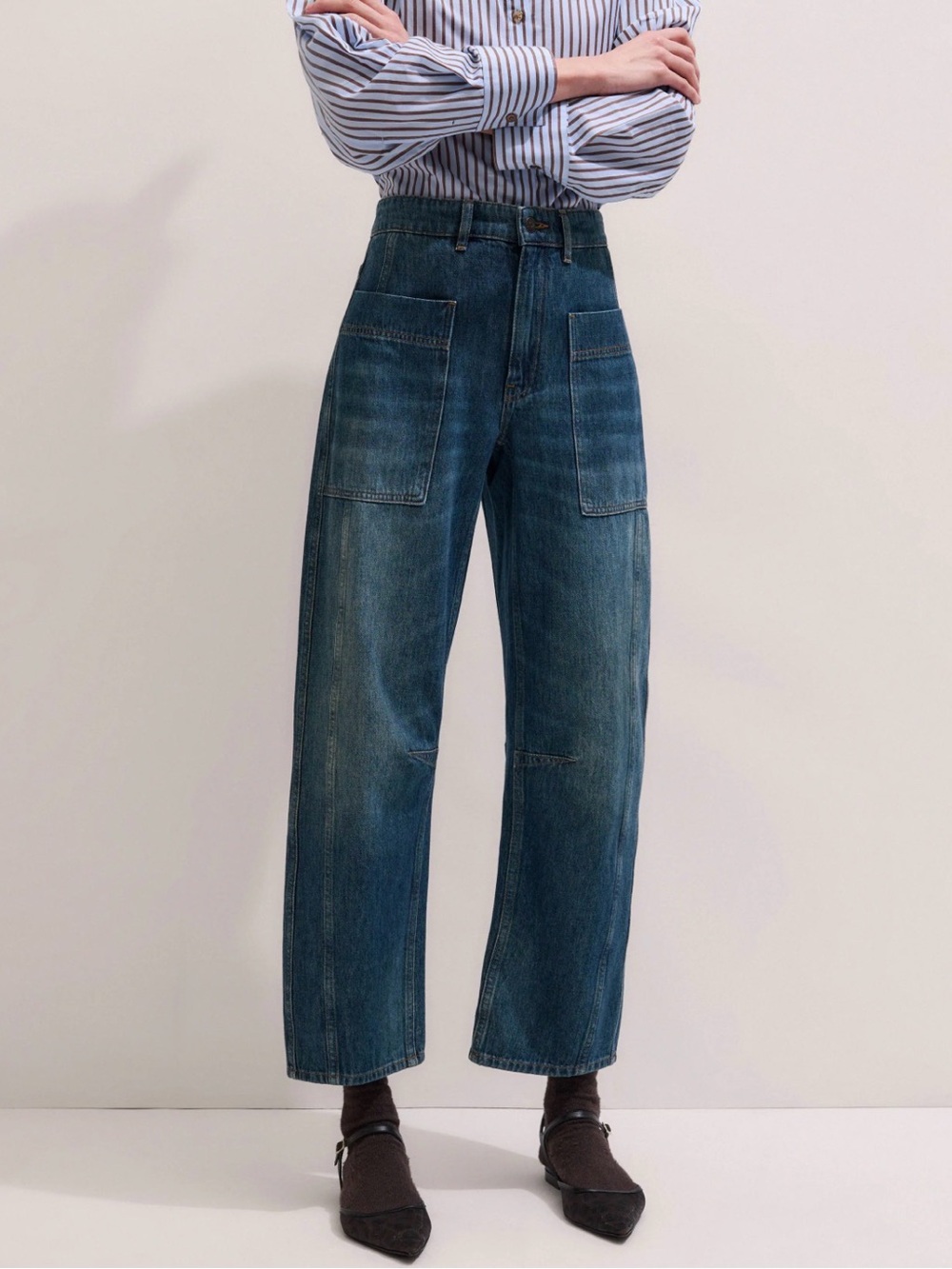Me + Em Pocket Engineered Jean - Blue
